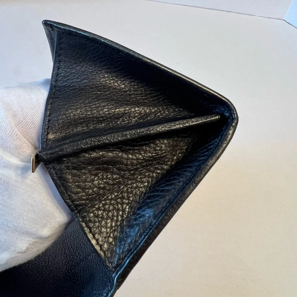 Salvatore Ferragamo, Continental‎ black leather wallet